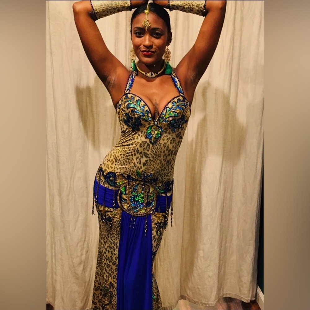 100% True Egyptian Belly Dance Costume ~ African Queen, Goddess ~ Cleopatra!